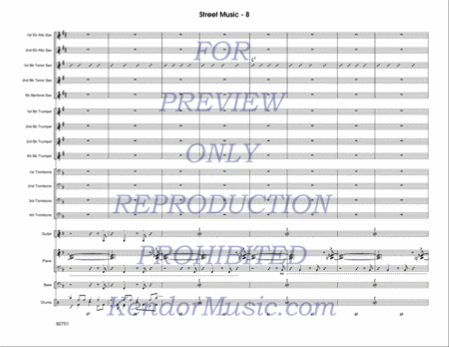 Street Music Jazz Ensemble scores gallery preview page 9