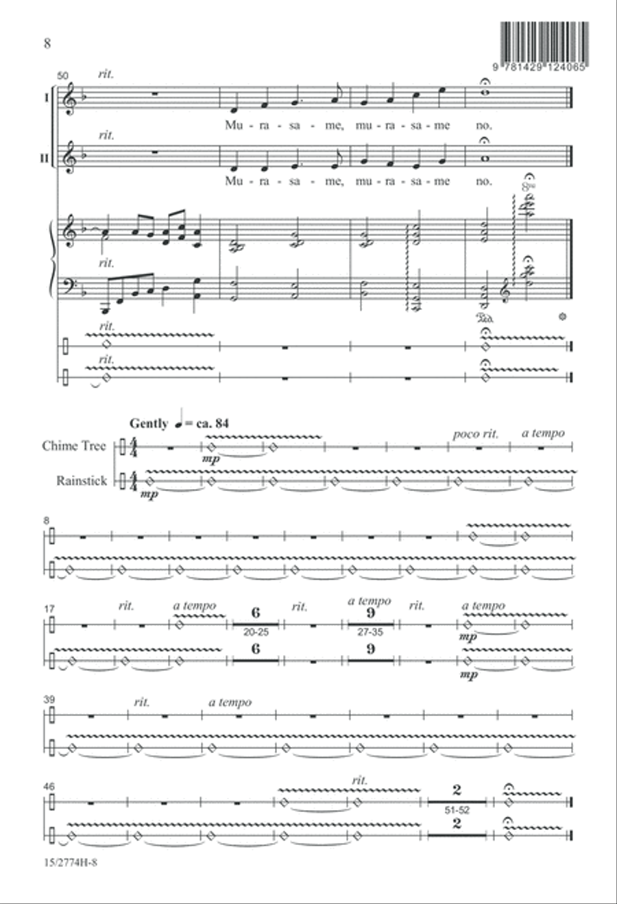 Murasame (The Mists of Evening) 2-Part scores gallery preview page 8