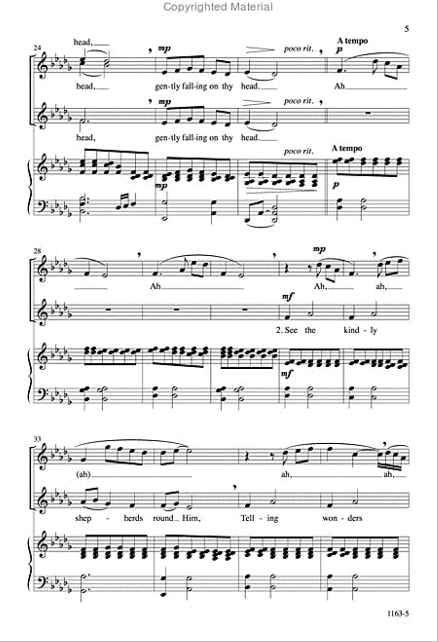 Cradle Hymn - SSAA Octavo SSAA scores gallery preview page 4