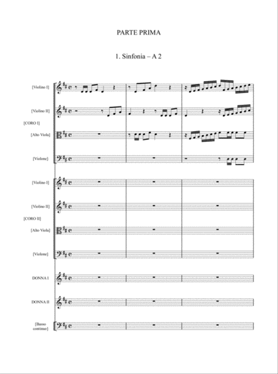 La profezia d’Eliseo nell’assedio di Samaria (Modena 1686). Critical Edition Choir scores gallery preview page 5