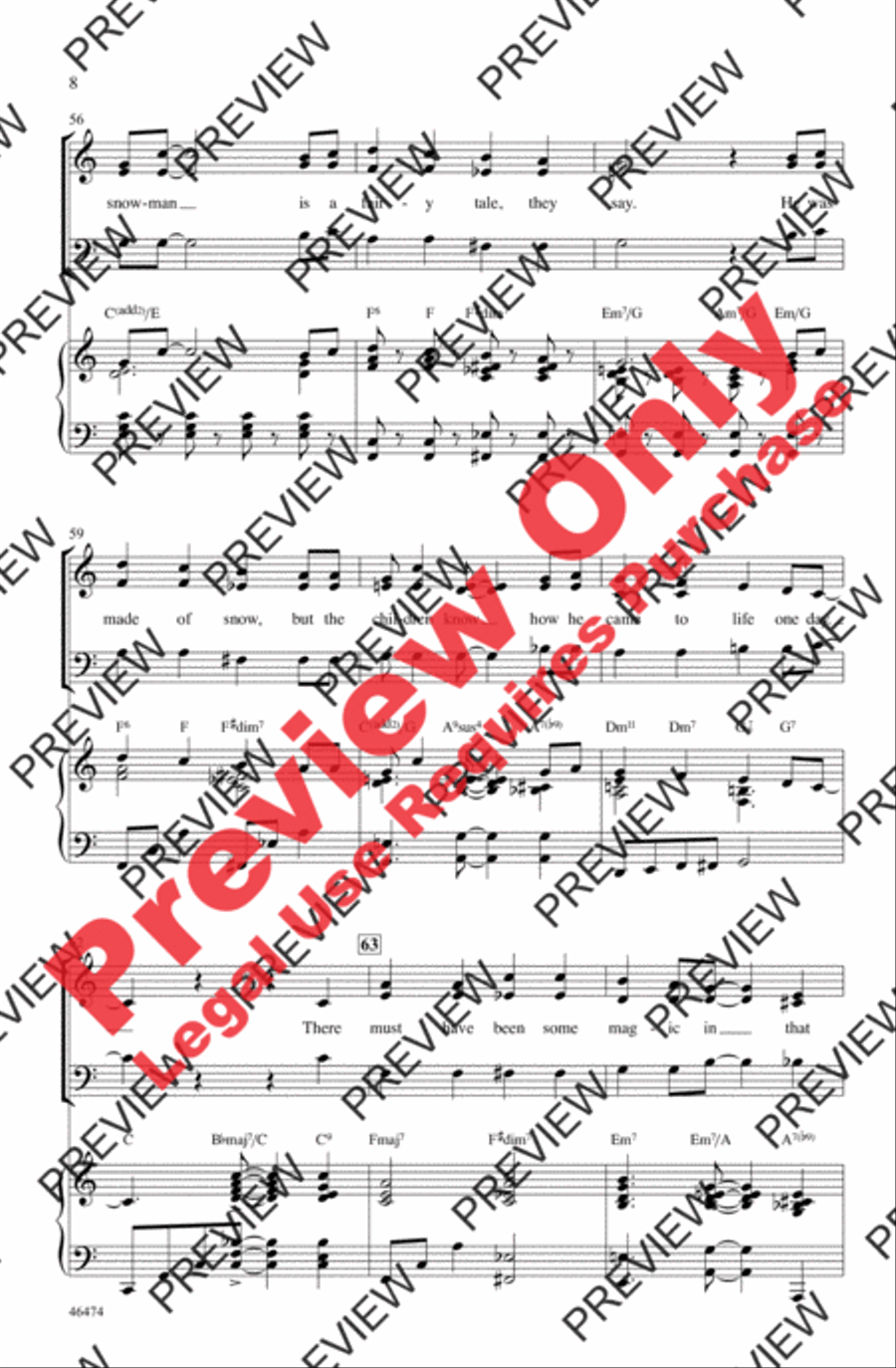 Rudolph, Frosty, and Suzy 3-Part scores gallery preview page 8