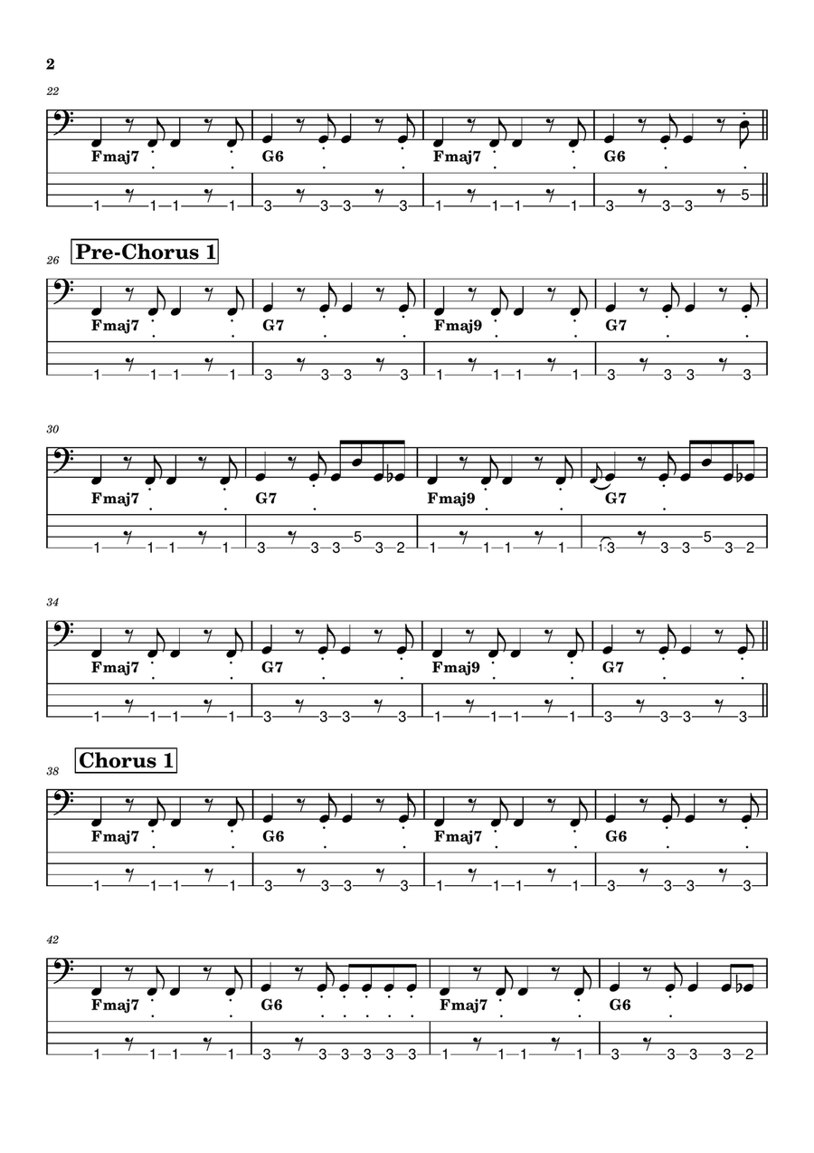 Dreams Guitar Tablature scores gallery preview page 2