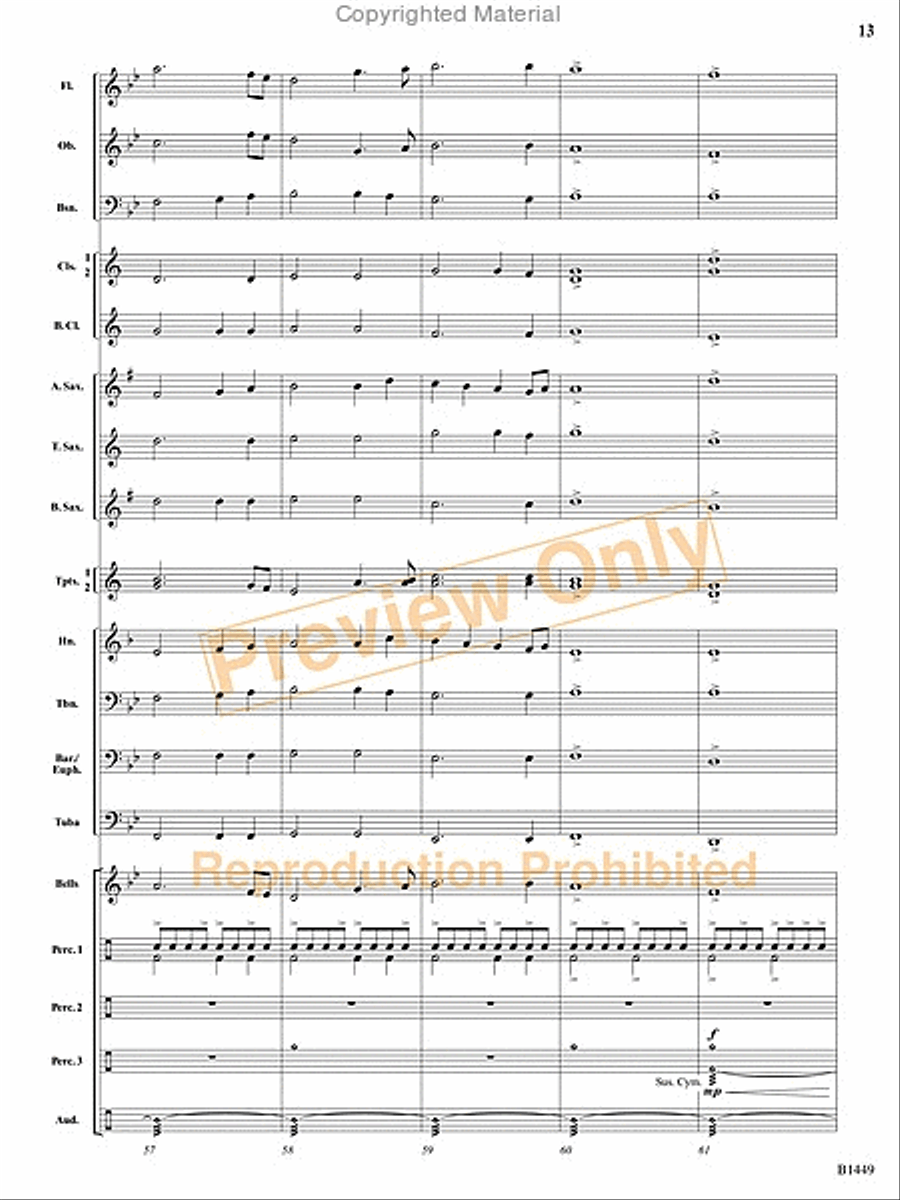 Stampede Concert Band scores gallery preview page 12