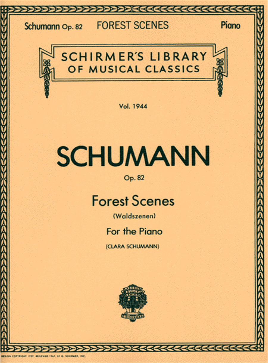 Forest Scenes (Waldszenen), Op. 82 Piano Solo scores gallery preview page 1