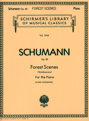 Book cover for Forest Scenes (Waldszenen), Op. 82