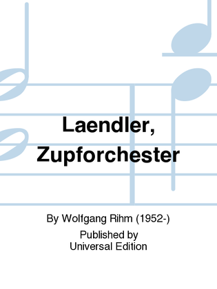 Book cover for Laendler, Zupforchester