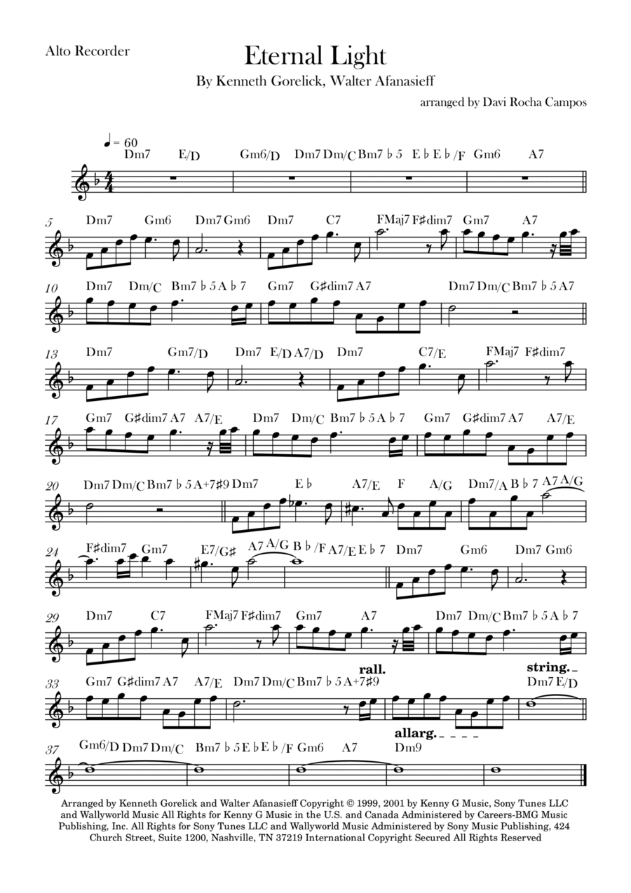 Eternal Light Chamber Music scores gallery preview page 1