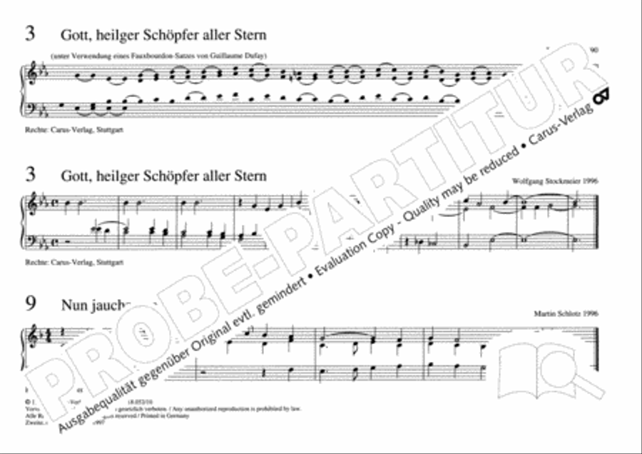 Esslinger Orgelbuch, Bd I-III Organ Solo scores gallery preview page 18