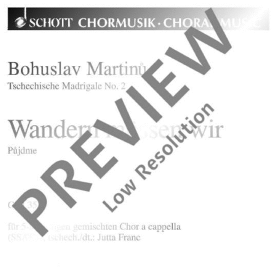Tschechische Madrigale · České madrigaly SSATB scores gallery preview page 2