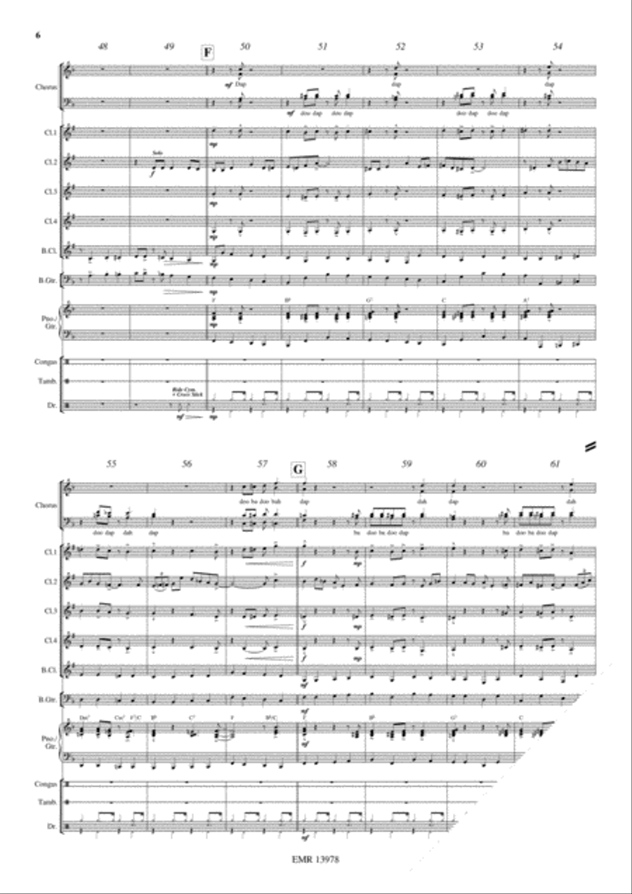 A Merry Christmas Clarinet Quintet scores gallery preview page 7