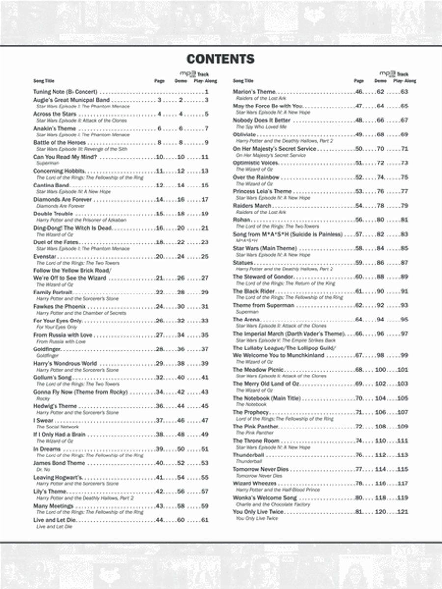 Ultimate Movie Instrumental Solos Tenor Saxophone scores gallery preview page 3