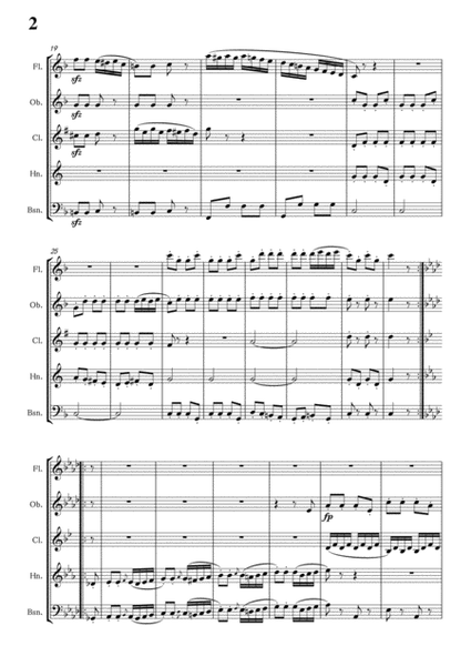 Beethoven-Presto,from Piano Sonata No.6,Op.10 No.2,in F Major,for Wind Quintet