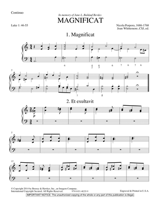 Magnificat in A Minor - Continuo