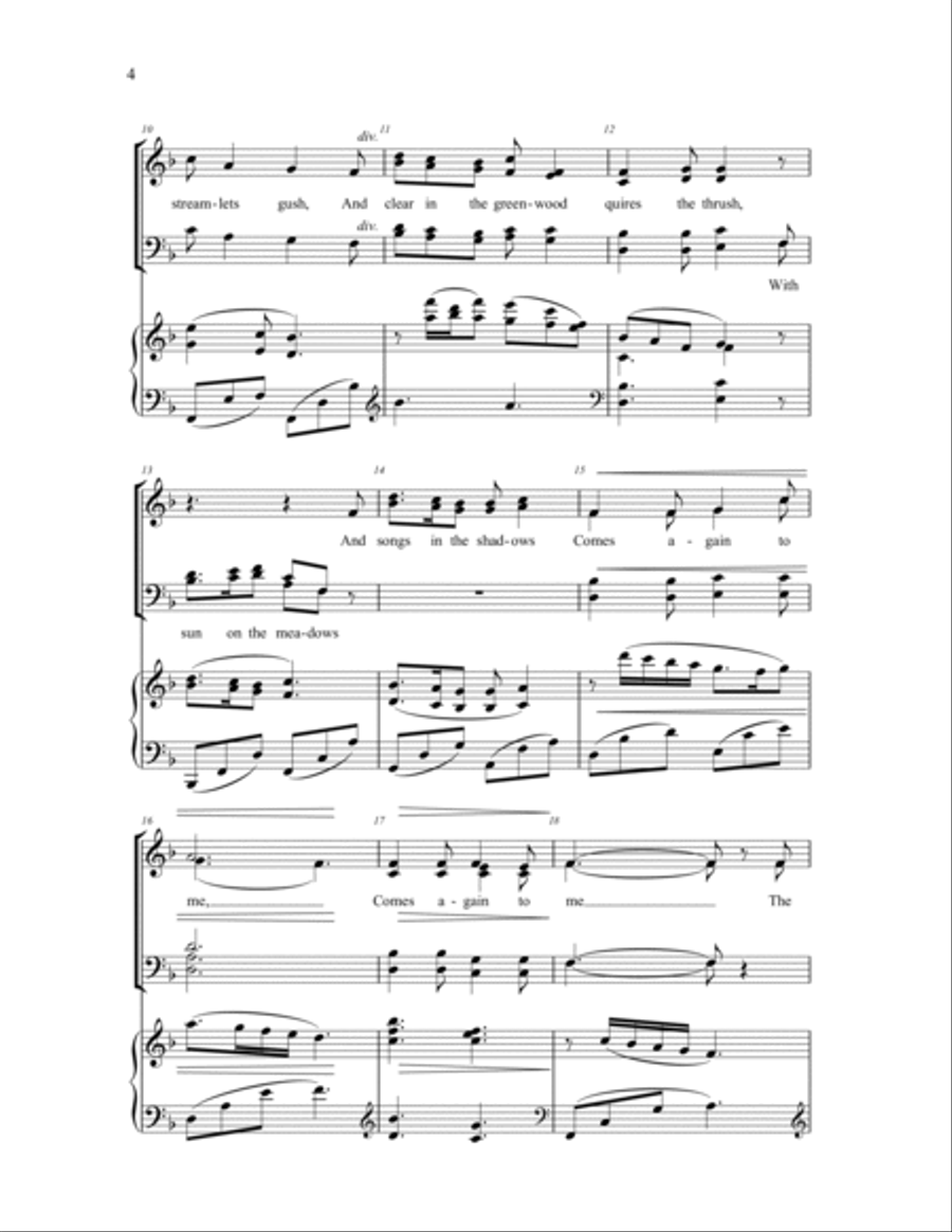Spring Carol 4-Part scores gallery preview page 2