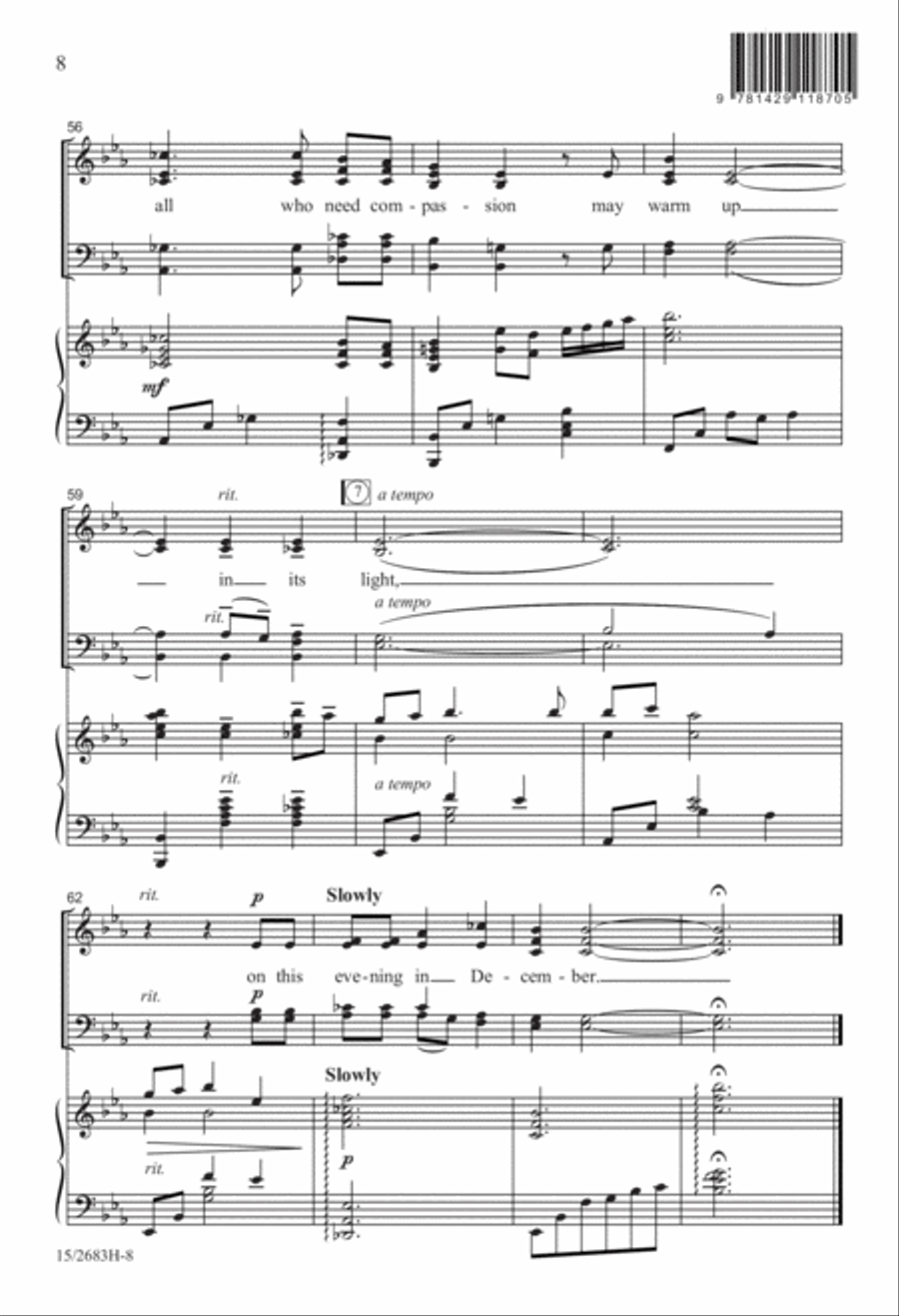 Evening in December Evening in December 4-Part scores gallery preview page 9