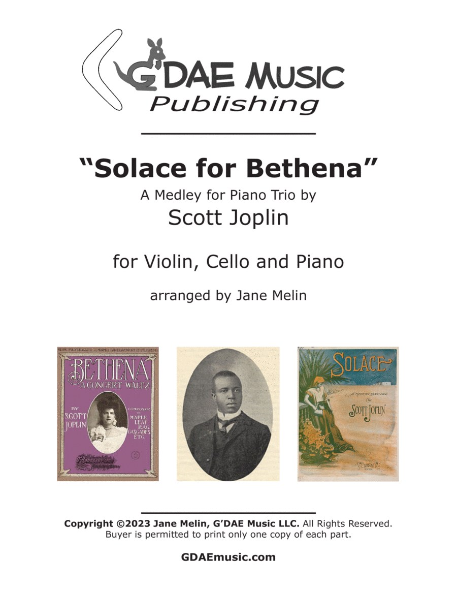 Solace for Bethena - A Joplin Medley for Piano Trio image number null