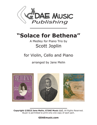 Solace for Bethena - A Joplin Medley for Piano Trio