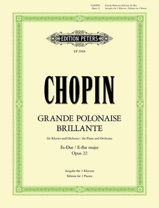Book cover for Grande Polonaise Brillante in E flat Op. 22 for Piano and Orchestra