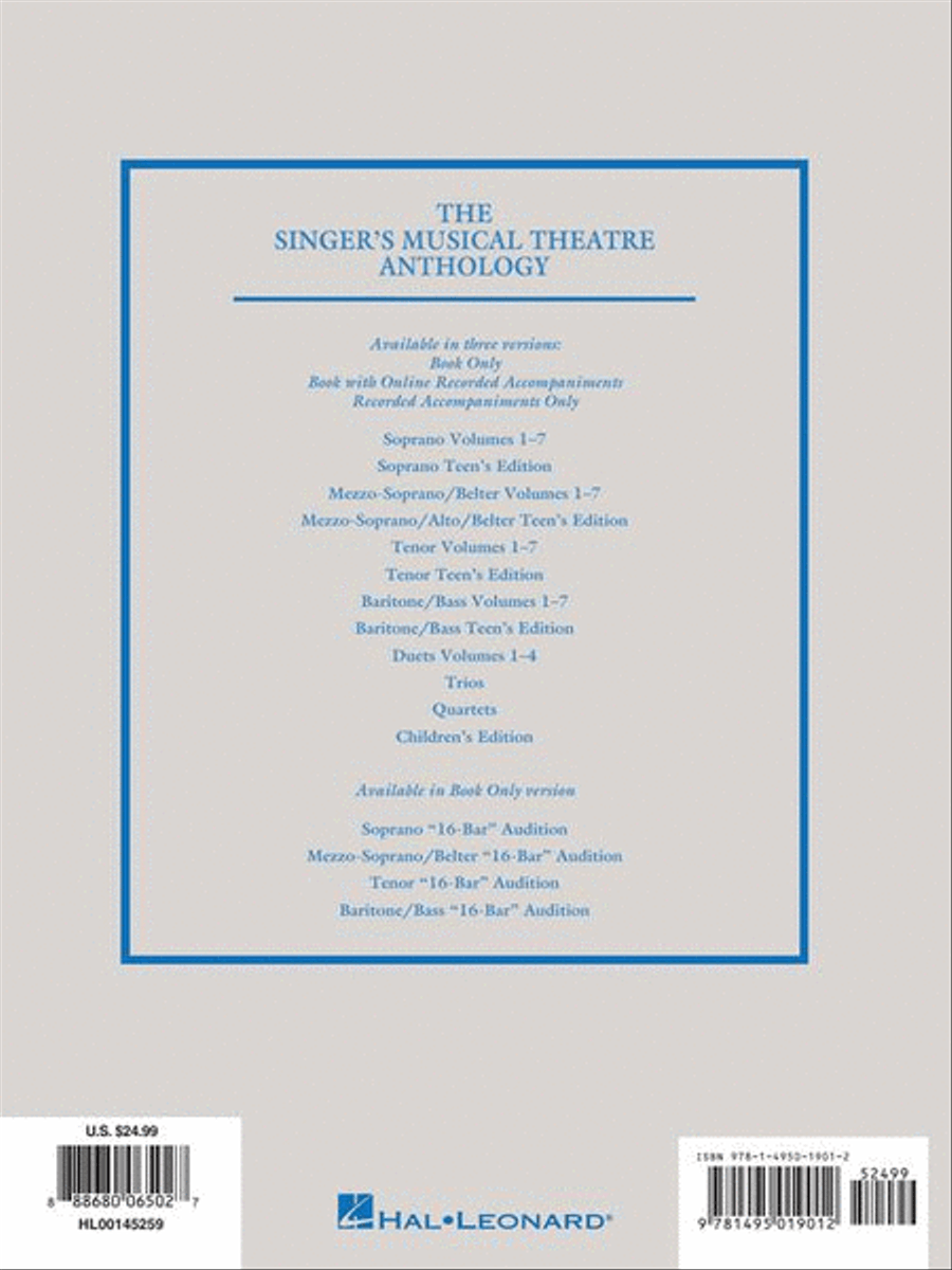 Singer's Musical Theatre Anthology – Volume 6 Voice scores gallery preview page 9
