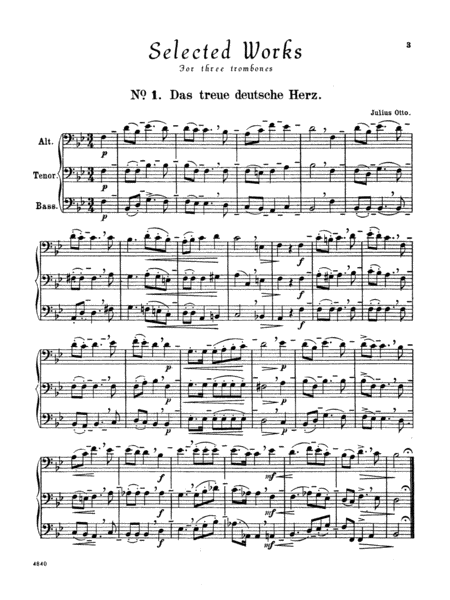 Selected Works for Three Trombones