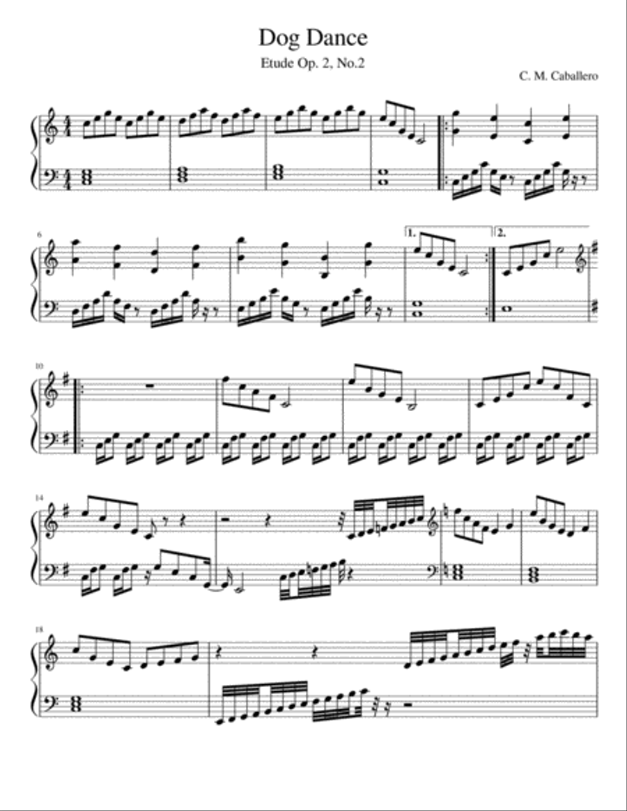 Dog Dance Dog Dance Small Ensemble scores gallery preview page 1