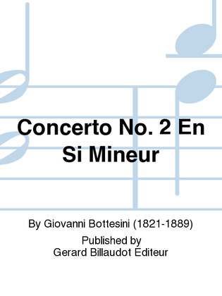Book cover for Concerto No. 2 En Si Mineur