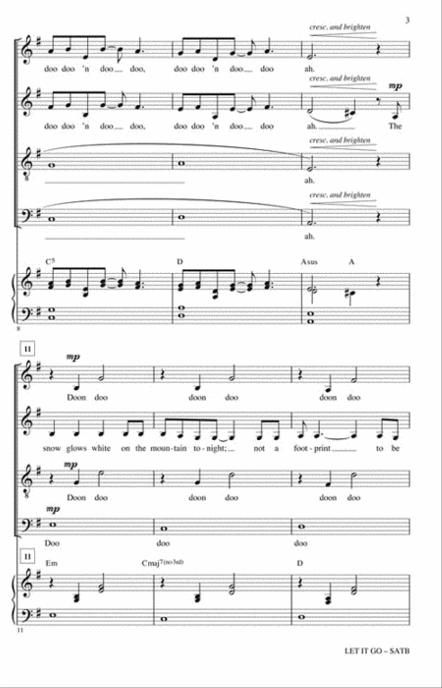 Let It Go 4-Part scores gallery preview page 3