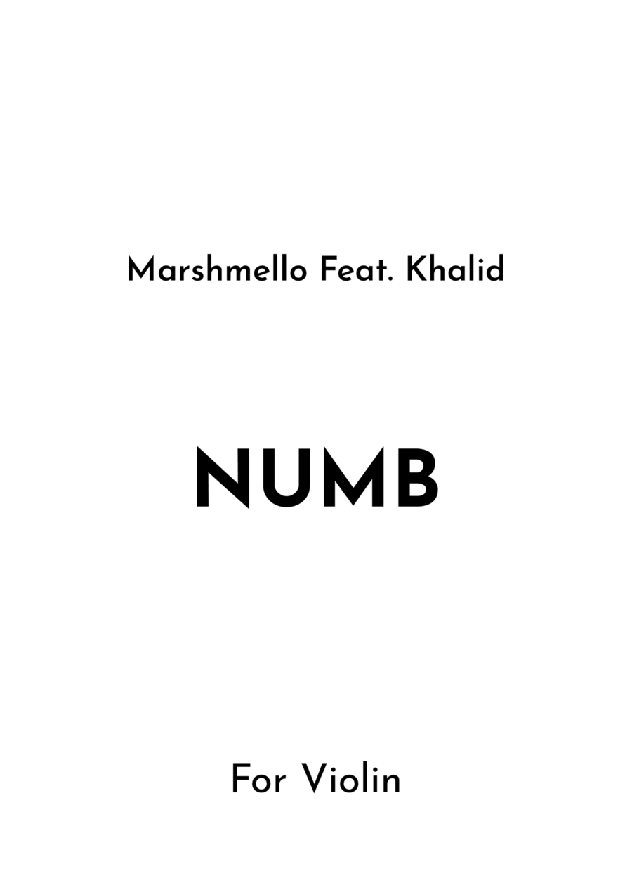 Numb Numb Violin Solo scores gallery preview page 1
