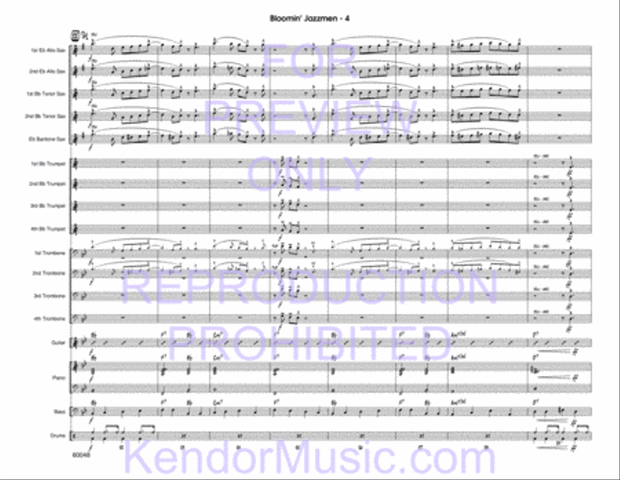 Bloomin' Jazzmen Jazz Ensemble scores gallery preview page 6