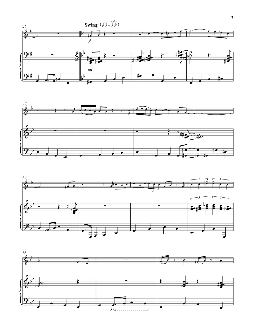 The Pink Panther Flute Solo scores gallery preview page 3