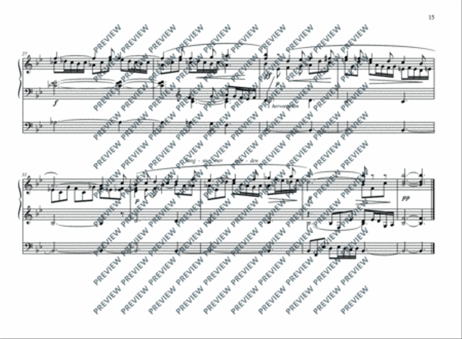 10 Choral Preludes Organ scores gallery preview page 18