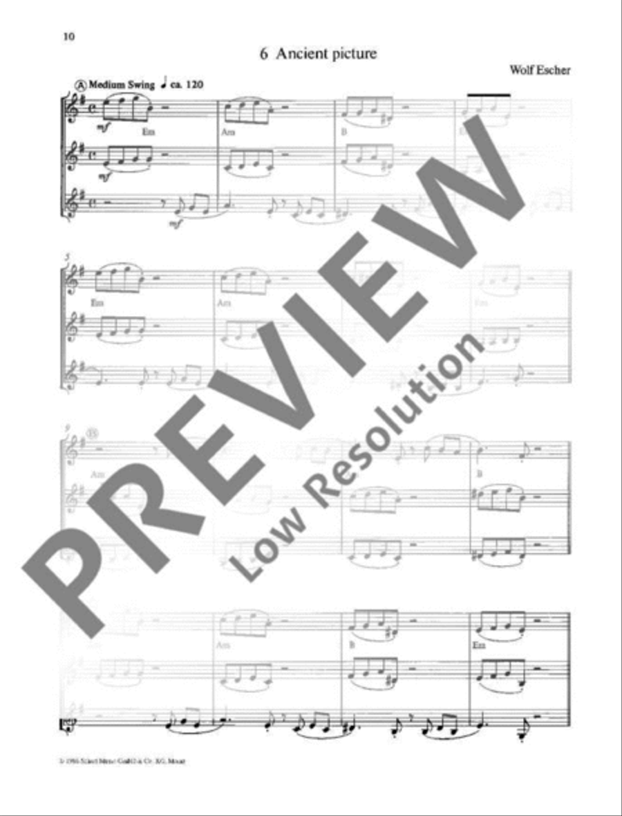 20 Jazz-Trios 20 Jazz-Trios B-Flat Trumpet scores gallery preview page 11