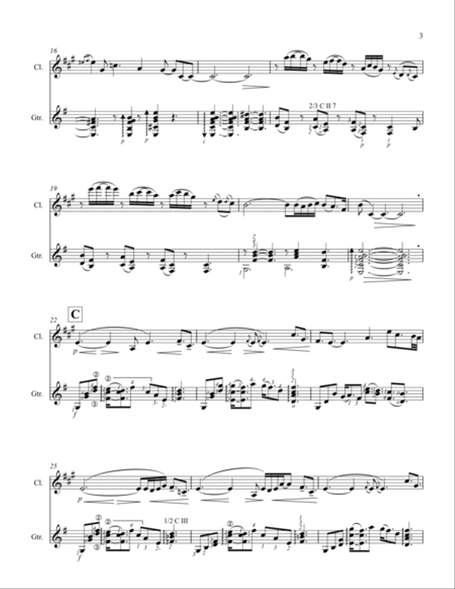 Moon Garden Clarinet scores gallery preview page 3