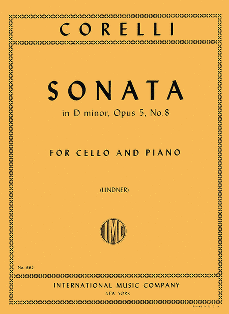 Sonata in D minor, Op. 5 No. 8