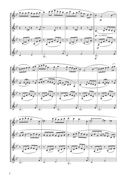 Intermezzo from "Carmen Suite" for Clarinet Quartet image number null