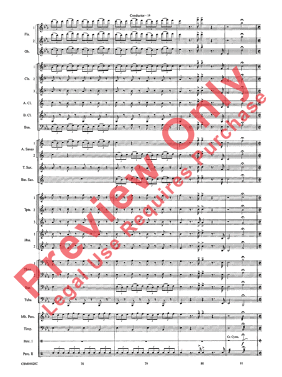 What's Up at the Symphony? Concert Band scores gallery preview page 17