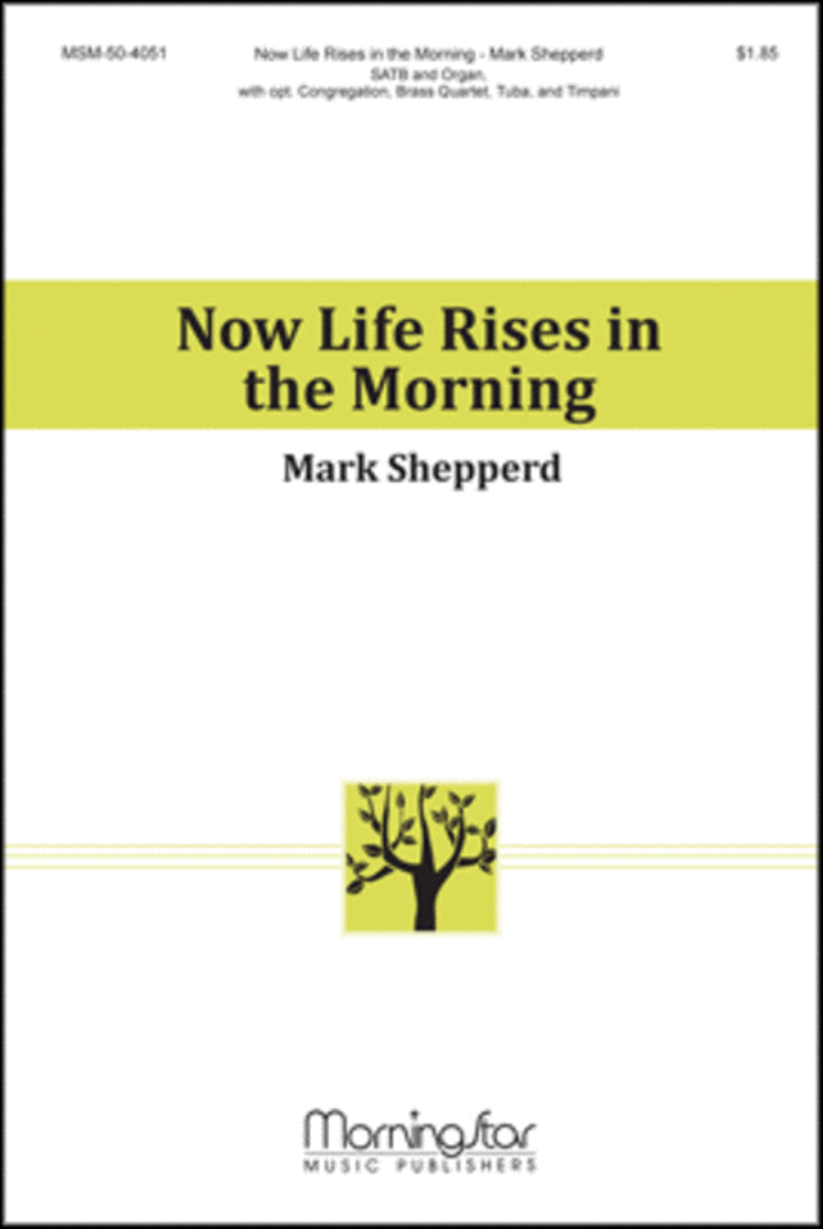 Now Life Rises in the Morning 4-Part scores gallery preview page 1