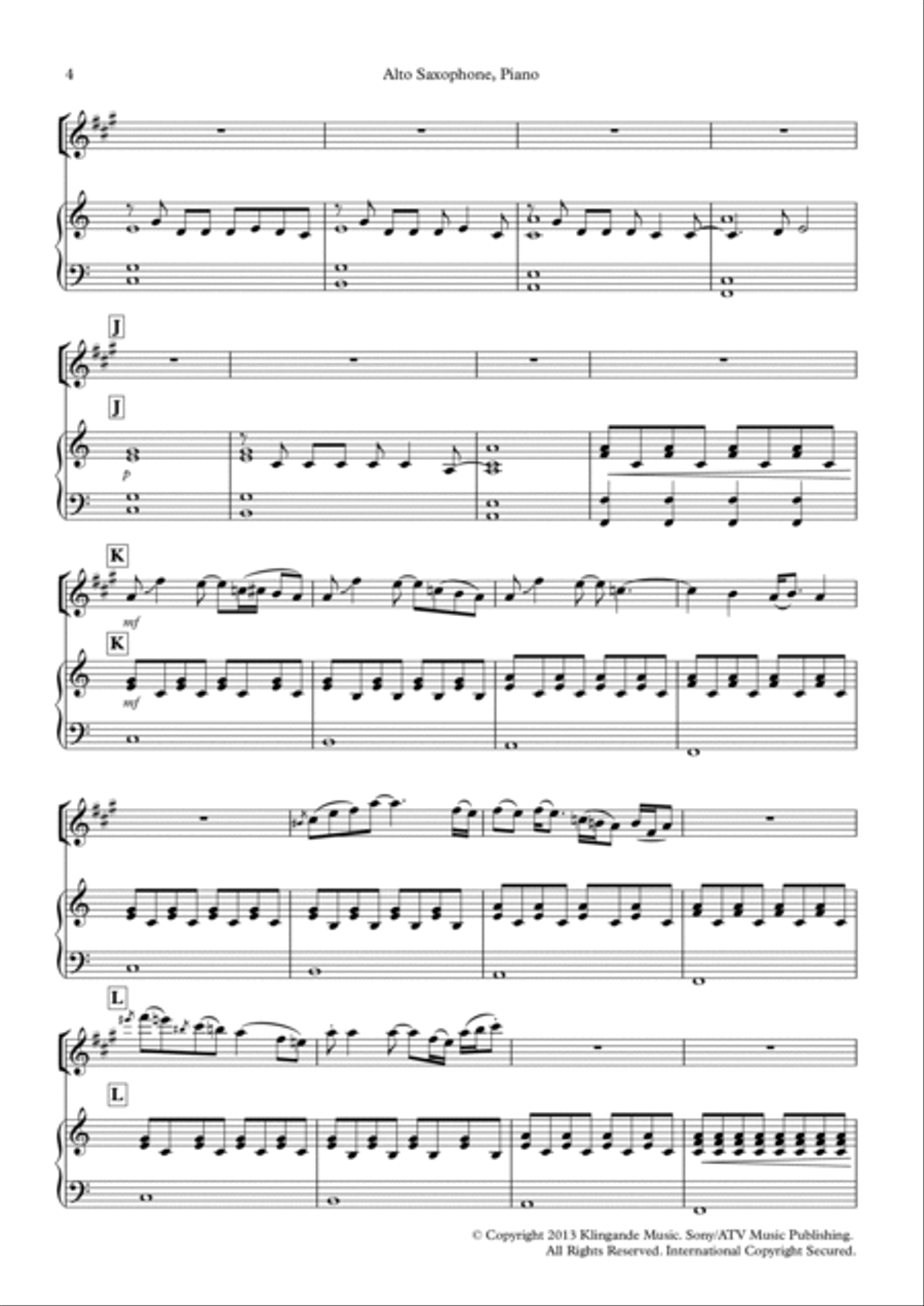 Jubel Alto Saxophone scores gallery preview page 4