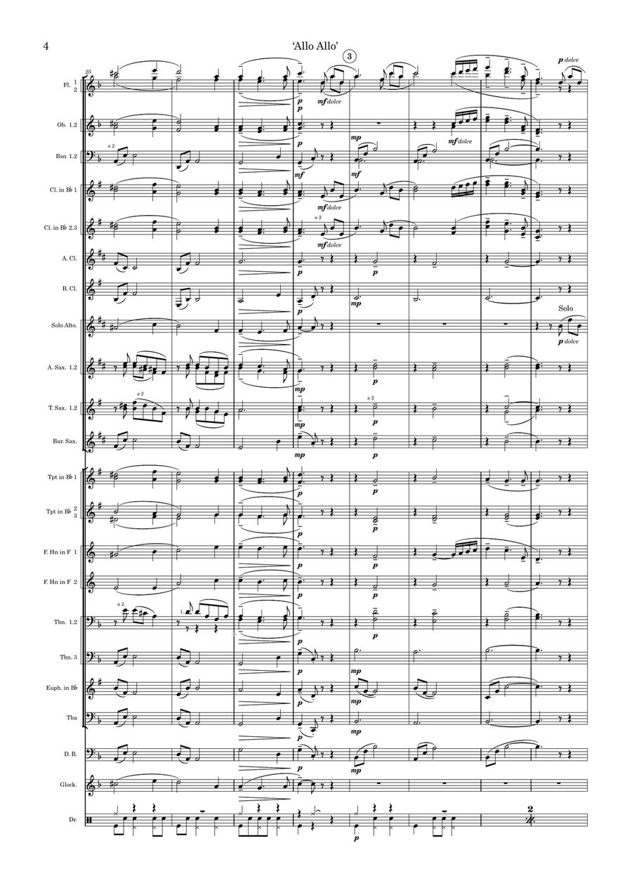 'allo 'allo Concert Band scores gallery preview page 4