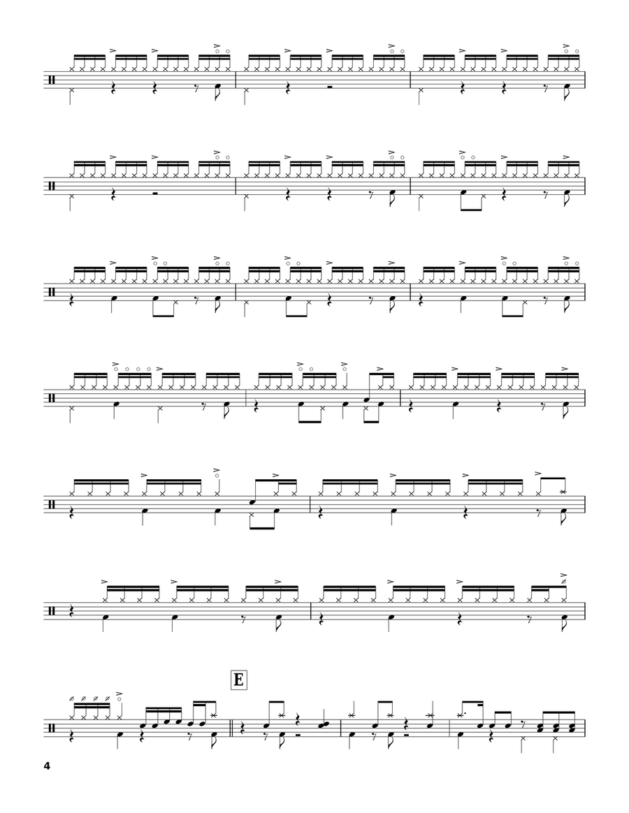 Birdland Drum Set scores gallery preview page 4