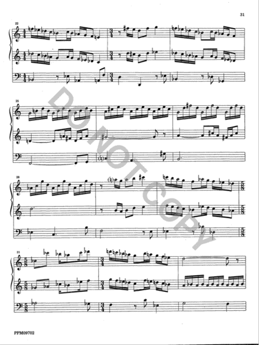 Twelve Organ Trios Organ scores gallery preview page 31