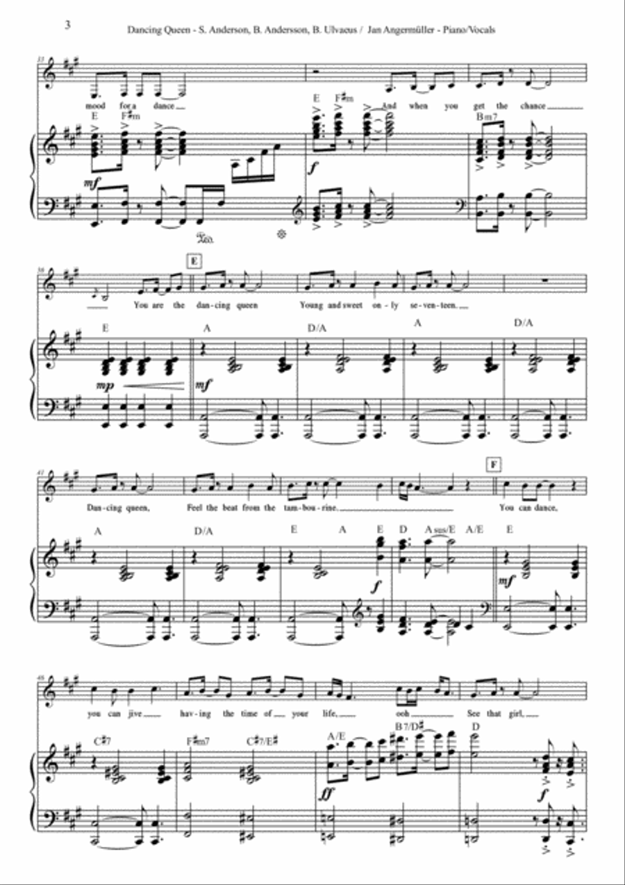 Dancing Queen Voice scores gallery preview page 3