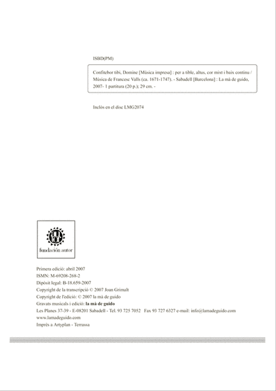 Confitebor tibi, Domine 4-Part scores gallery preview page 2