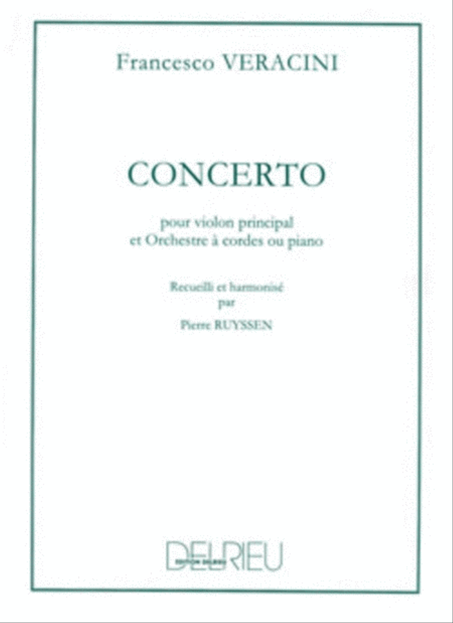 Veracini - Concerto For Violin/Piano Violin Solo scores gallery preview page 1