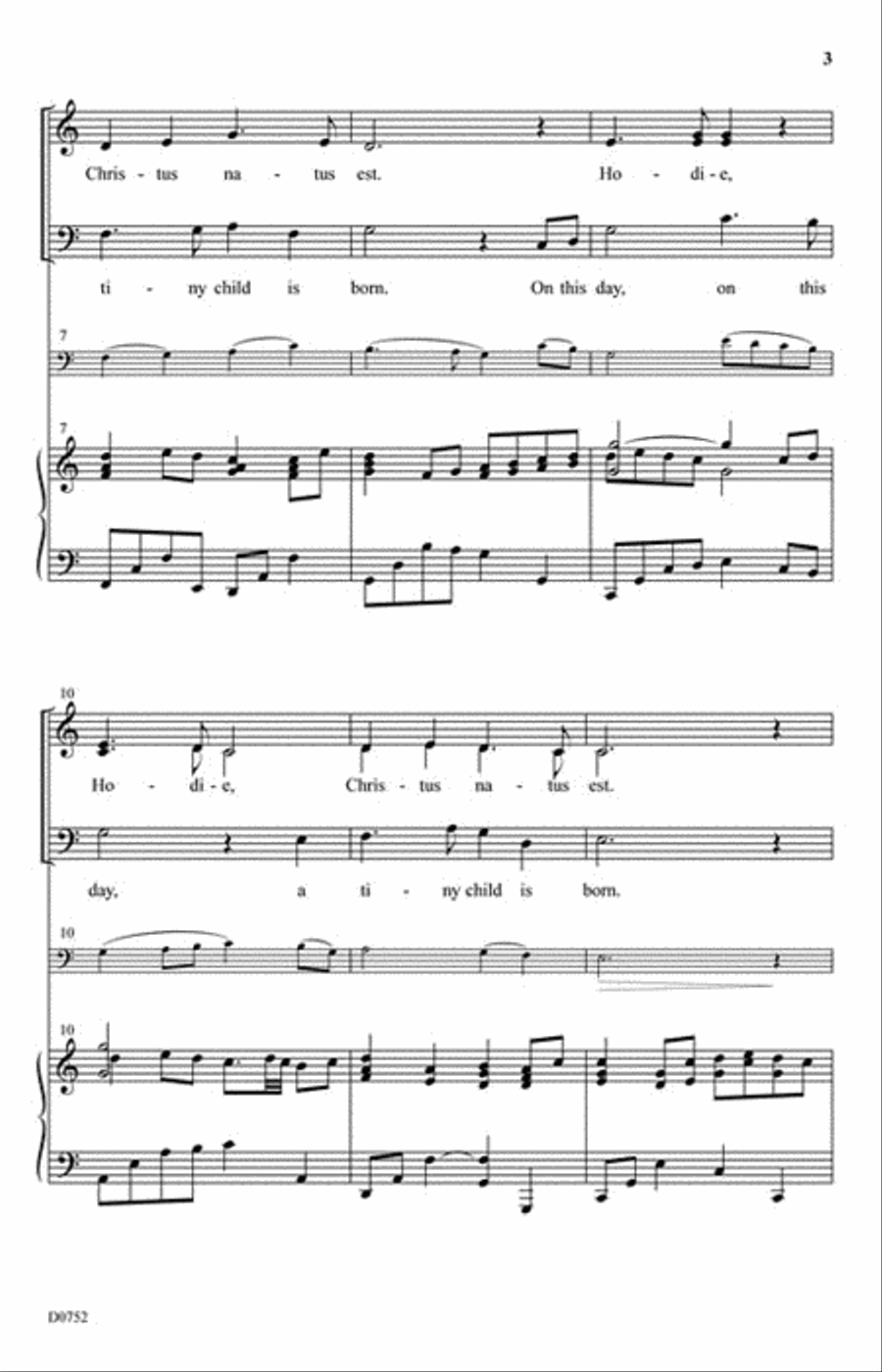 Gloria Hodie Choir scores gallery preview page 3