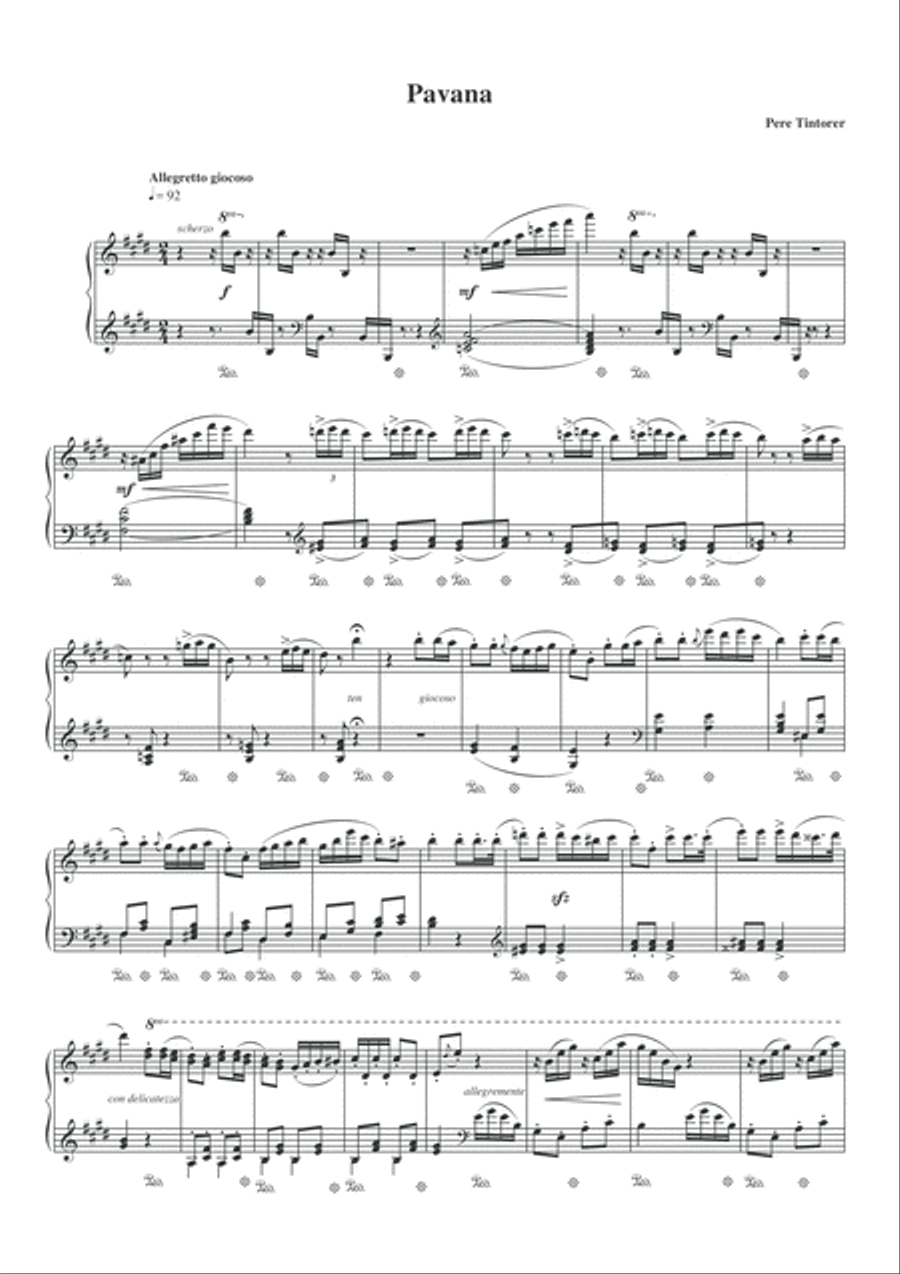 Pavana Piano Solo scores gallery preview page 5