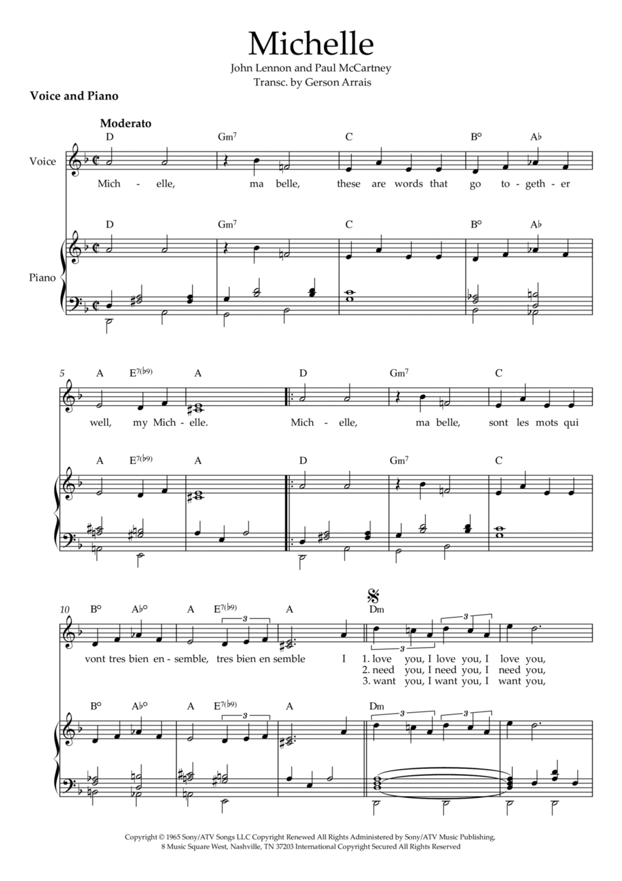 Michelle Voice scores gallery preview page 1