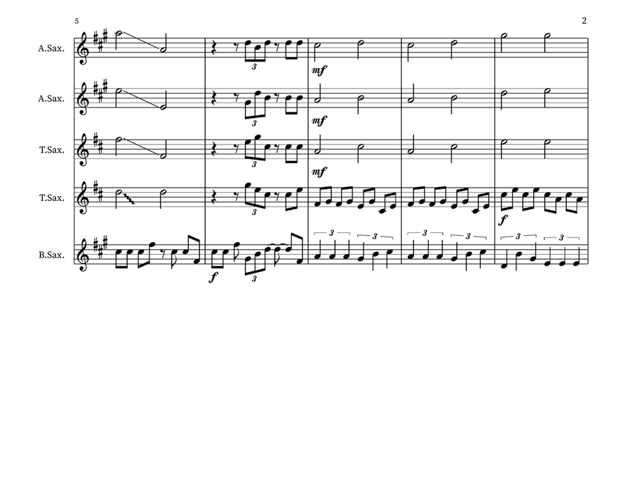 Terry's Madhouse Small Ensemble scores gallery preview page 2