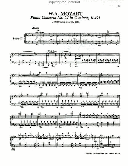 Mozart – Concerto No. 24 in C Minor, KV491 image number null