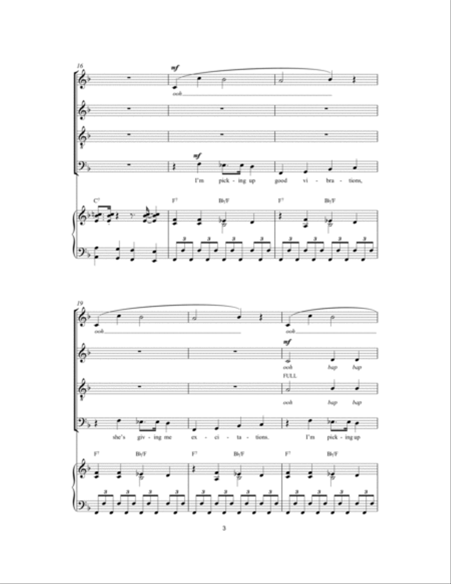 Good Vibrations 4-Part scores gallery preview page 3